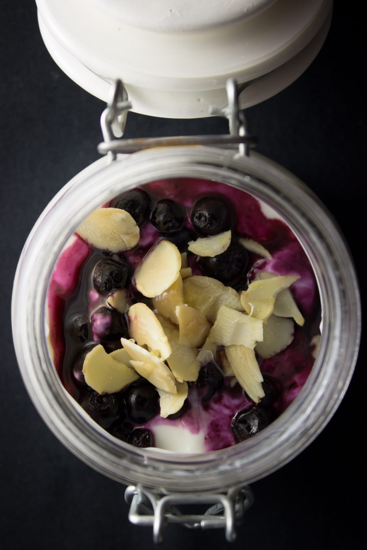 Greek Yogurt + Blueberries + Almonds + Honey